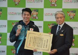 【水泳部】水沼尚輝選手が栃木県スポーツ功労賞を受賞しました！