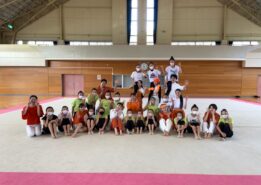 【ダンス部】新体操クラブの生徒にダンス指導
