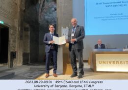 【臨床技術学科】49th ESAO and IFAO Congressにて、佐々木一真助教がIntercontinental Travel Awardを受賞しました！