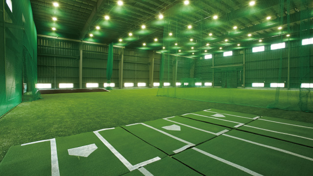 屋内野球練習場写真